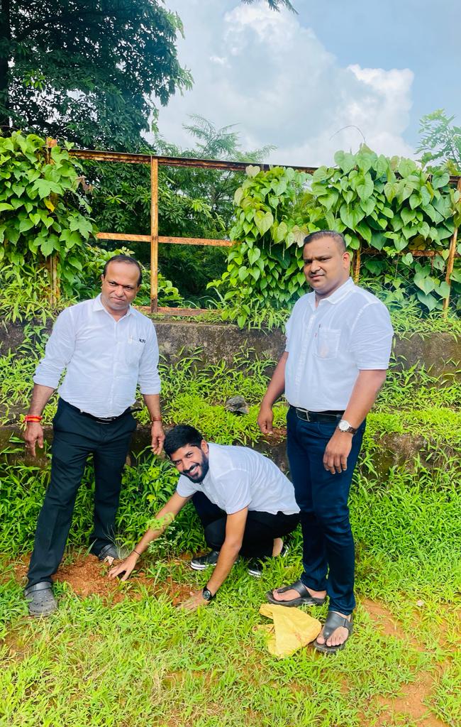 Tree plantation as campaign of MERI MATI MERA DESH